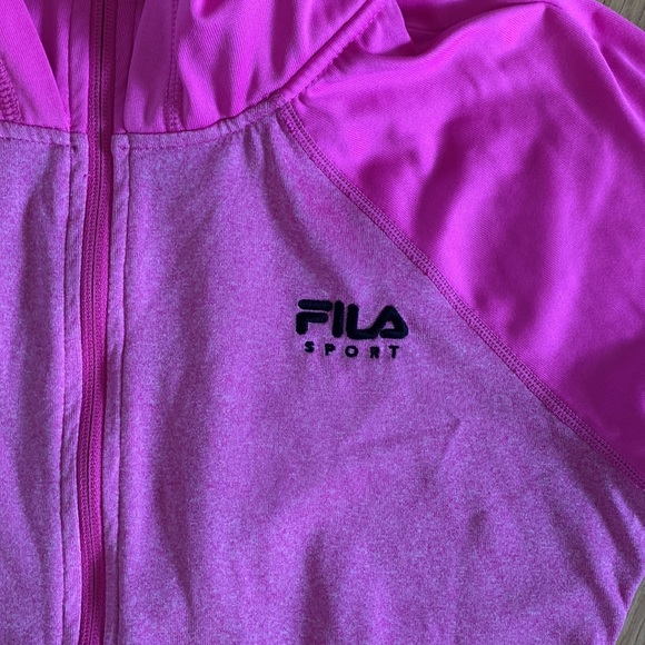 FILA SPORT Performance running tights leggings jacket hoody NWOT Med geometric - Picture 3 of 12